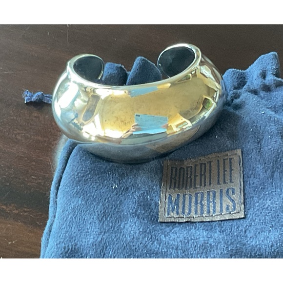 Robert Lee Morris Jewelry - Robert Lee Morris Signed Vintage Bagel Cuff Bracelet Sterling Silver EUC ~$1200